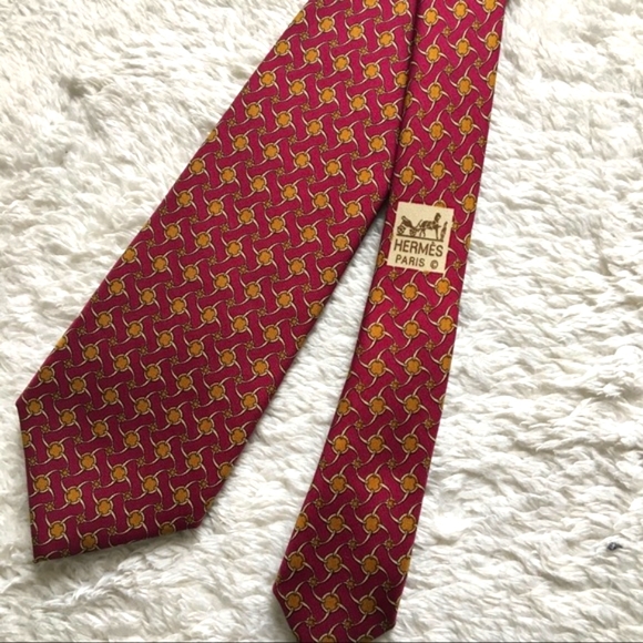 Hermès  100% Silk Tie 957IA Pinwheel Pattern - Picture 3 of 5